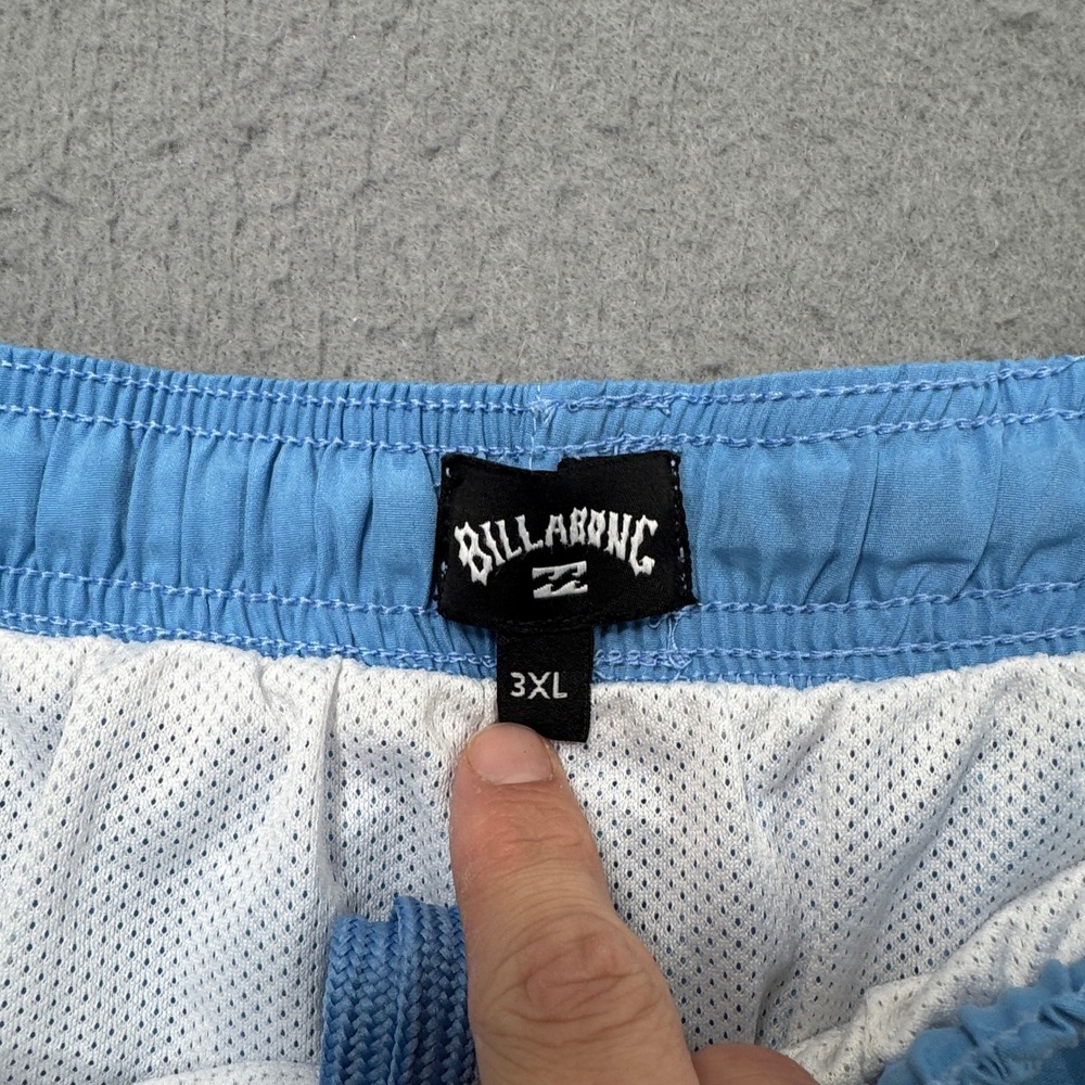 Billabong Swim Trunks Mens 3XL Blue Mesh Lined Athletic Surfing Beachwear Summer - Picture 5 of 5